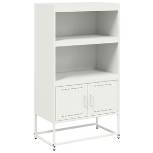 vidaXL Buffet haut blanc 68 5x38 5x123 5 cm acier