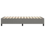 vidaXL Cadre de lit gris foncé 100x200 cm tissu