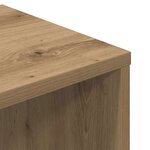 vidaXL Bibliothèque chêne artisanal 34x31x112 cm bois d'ingénierie