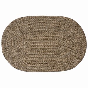 vidaXL Tapis de surface Noir 100 x 152 cm Jute