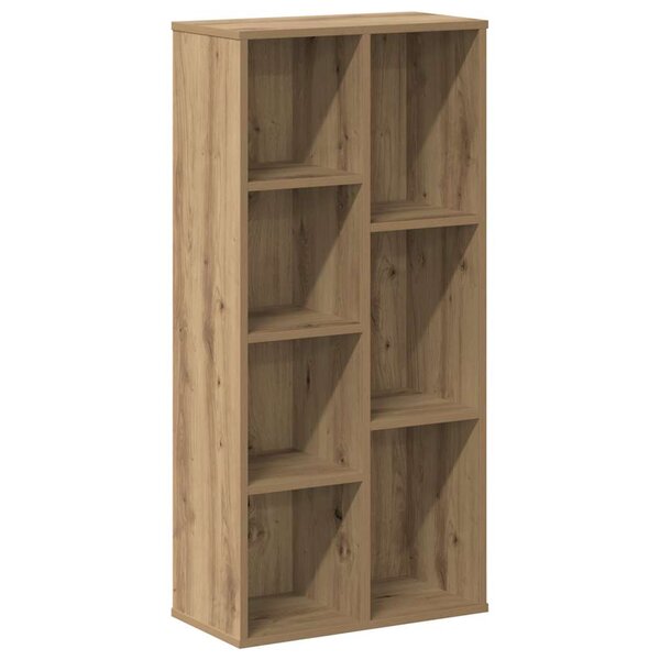 vidaXL Bibliothèque chêne artisanal 50x25x105 cm bois d'ingénierie
