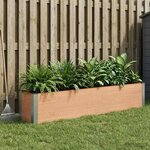 vidaXL Jardinière surélevée Marron 200 x 30 x 36 cm WPC et Aluminium