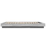 vidaXL Cadre de lit sans matelas sonoma gris 140x190 cm