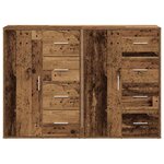 vidaXL Buffets 2 Pièces Bois ancien 60 x 31 x 84 cm Bois d'ingénierie