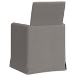 vidaXL Chaises de salle à manger 2 Pièces Taupe 57 x 67 x 95 cm tissu