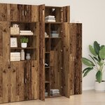 Armoire de Rangement vidaXL Bois Vieilli 70x42.5x225 cm Bois d'ingénierie
