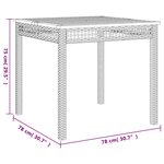 vidaXL Ensemble à manger de jardin et coussins 3 Pièces Beige poly rotin