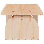 vidaXL Table basse Naturel 80 x 50 x 31 cm Bois massif en pin
