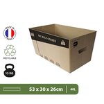 Pack and Move - Lot de 20 caisses en carton - 53 x 30 x 26 cm - Transport  déménagement  stockage