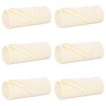 vidaXL Couvertures à jeter 6 Pièces Crème 200 x 150 cm Toison