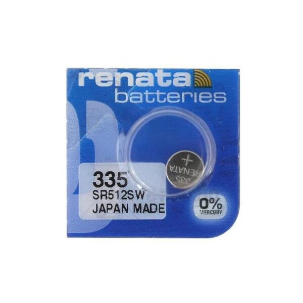 Blister de 1 Pile bouton oxyde argent X335 SR512SW RENATA
