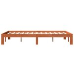 vidaXL Cadre de lit sans matelas cire marron 120x200cm bois pin massif