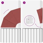 vidaXL Écran de confidentialité pour balcon Couleur terre cuite