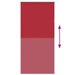 vidaXL Store enrouleur occultant rouge largeur du tissu 110 7 cm