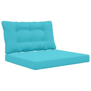 vidaXL Coussin de canapé d'extérieur Polyester Turquoise 80 x 68 5 cm