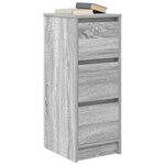 vidaXL Buffet sonoma gris 29 5x34x76 cm bois d'ingénierie