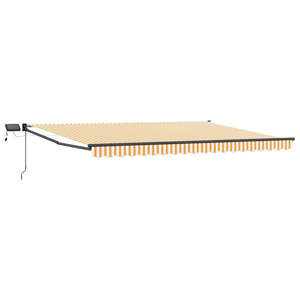 vidaXL Store rétractable manuel avec LEDs 4 x 2 m