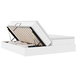 vidaXL Lit avec rangement et matelas avec matelas Blanc 180 x 200 cm