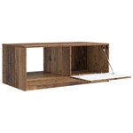 vidaXL Table basse Bois ancien 90 x 50 x 37 cm Bois d'ingénierie