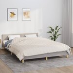 vidaXL Couverture lestée Crème clair 200x230 cm 9 kg Tissu