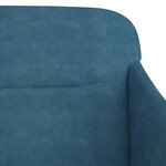 Banc banquette 110 x 76 x 80 cm velours bleu 02_0010631