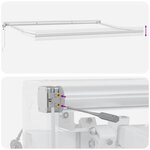 vidaXL Auvent rétractable automatique marron 400x300 cm