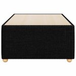 vidaXL Cadre de lit sans matelas noir 100x200 cm tissu