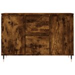 vidaXL Buffet chêne fumé 104x35x70 cm bois d'ingénierie