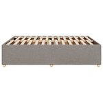 vidaXL Cadre de lit sans matelas taupe 160x200 cm tissu