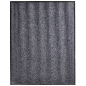 vidaXL Paillasson Gris 117x220 cm PVC