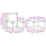 vidaXL Ensemble de canapés d'extérieur 5 pc Naturel et Beige