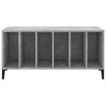 vidaXL Armoire à disques gris béton 100x38x48 cm bois d'ingénierie