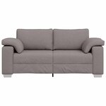 vidaXL Canapé Taupe 180 x 77 x 82 cm tissu