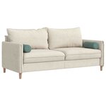 vidaXL Coussins d'accent 2 Pièces Vert Mer Ø 15 x 40 cm