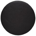 vidaXL Table basse martelée en aluminium Ø 50x30 cm noir
