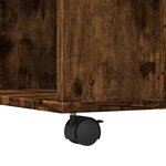 vidaXL Table basse chêne fumé 80x80x40 cm bois d'ingénierie