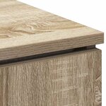 vidaXL Meuble TV avec LED Chêne sonoma 100 x 38 x 49 cm
