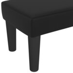Banc banquette 100 x 30 x 30 cm synthétique noir 02_0010474