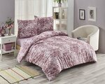 Parure de lit rose SOFRANO 260 x 240 cm