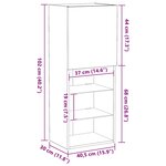 vidaXL Meuble TV Chêne noir 40.5 x 30 x 102 cm Bois d'ingénierie