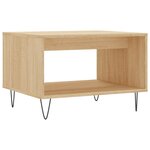 vidaXL Table basse chêne sonoma 60x50x40 cm bois d'ingénierie