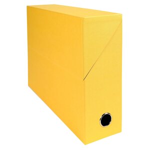 Boite Transfert Dos 90mm Papier Toilé - Jaune - X 5 - Exacompta