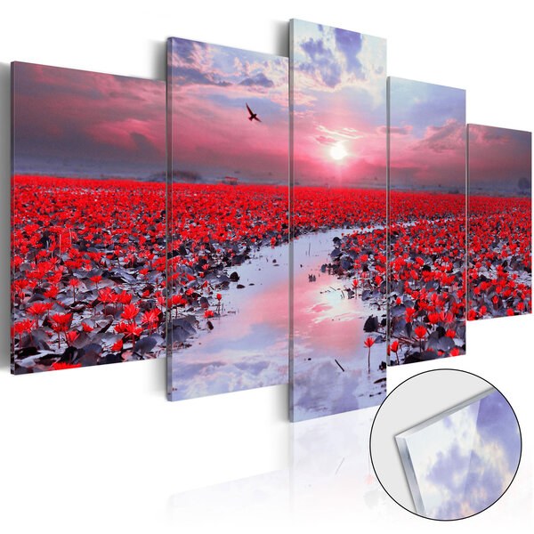 Tableau sur verre acrylique - the river of love [glass] l x h en cm 100x50