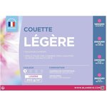 Couette légère en microfibre 240 x 260 cm - Blanc