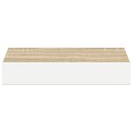 vidaXL Étagère murale flottante Chêne et blanc 23x23 5x3 8 cm MDF