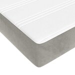 vidaXL Matelas de lit à ressorts ensachés 160x210x20 cm velours