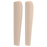 vidaXL Tête de lit avec oreilles Cappuccino 147x23x118/128 cm