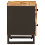 vidaXL Cabinet de chevet avec tiroir 2 Pièces Marron 40 x 33 x 46 cm