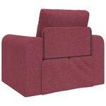 vidaXL Canapé Lit au Sol 2-en-1 Rouge Bourgogne 98x71x83 cm Tissu