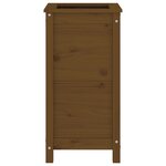 vidaXL Jardinière marron miel 40x40x78 cm bois massif de pin